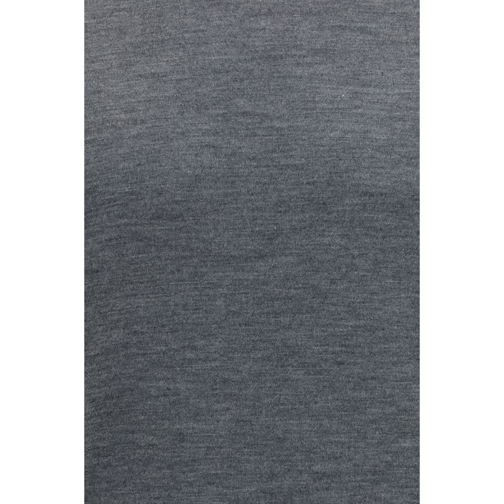 Grauer Wollpullover Aries mit Rollkragen