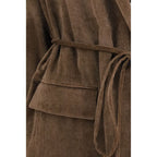 Braune lange Jacke