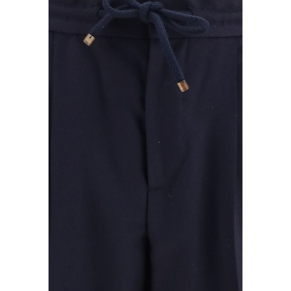 Blaue Hose aus Wolle Oves Aries