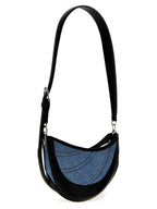 Mehrfarbige Schultertasche aus Leder