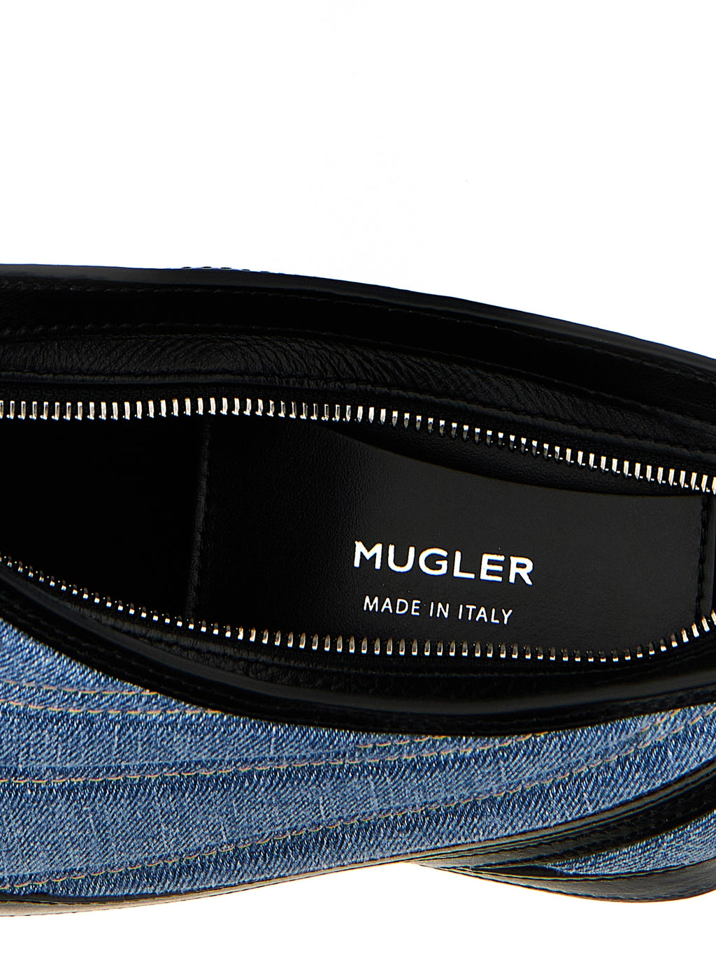Mehrfarbige Schultertasche aus Leder