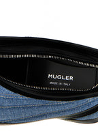 Mehrfarbige Schultertasche aus Leder