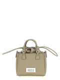 Graue Kalbsleder-Handtasche