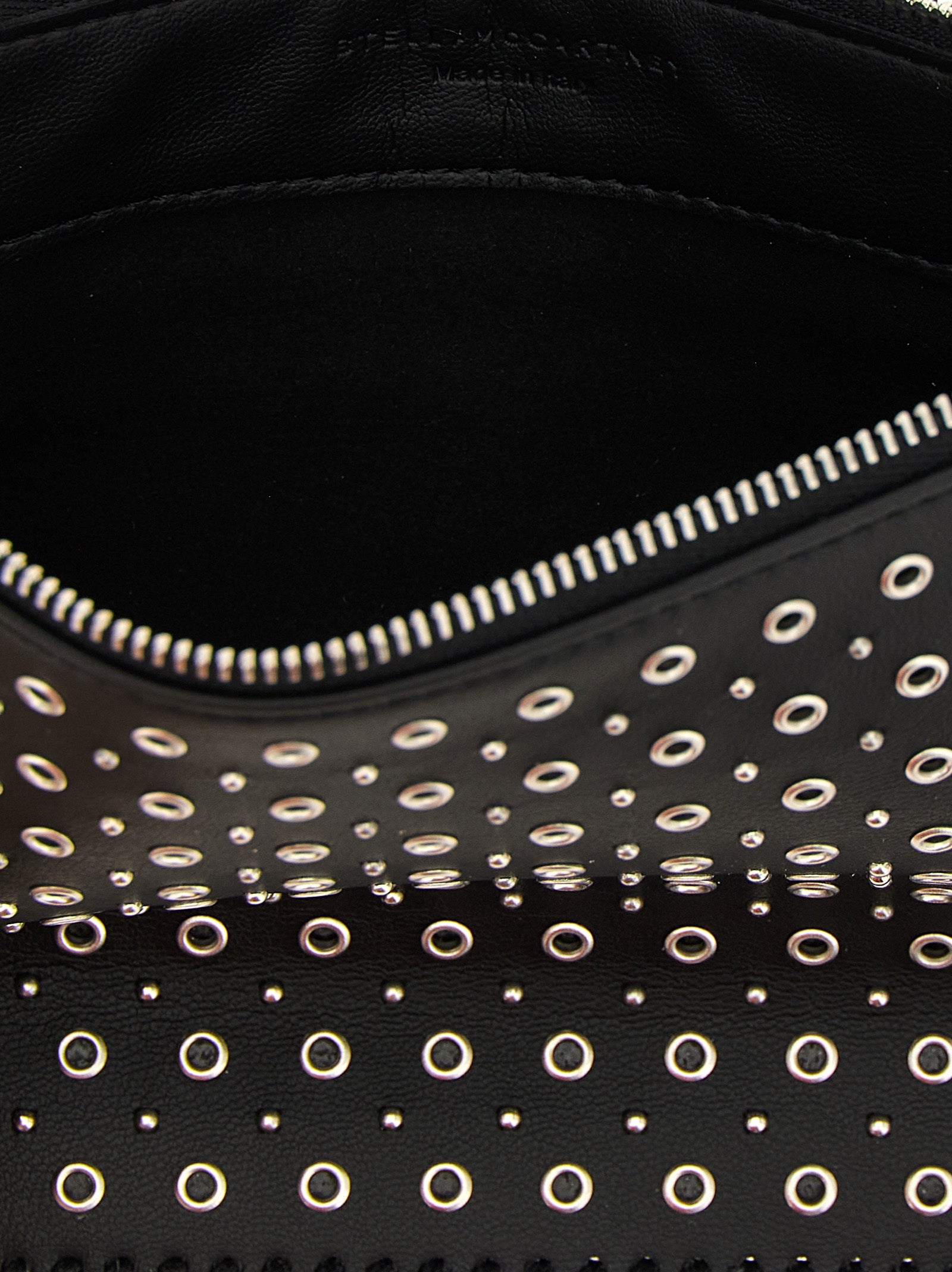 Schwarze Schultertasche aus Polyester