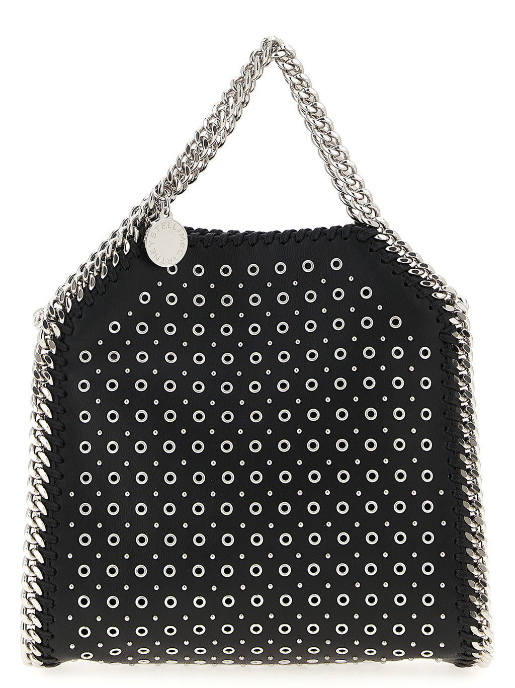 Schwarze Handtasche aus Polyester