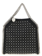 Schwarze Handtasche aus Polyester