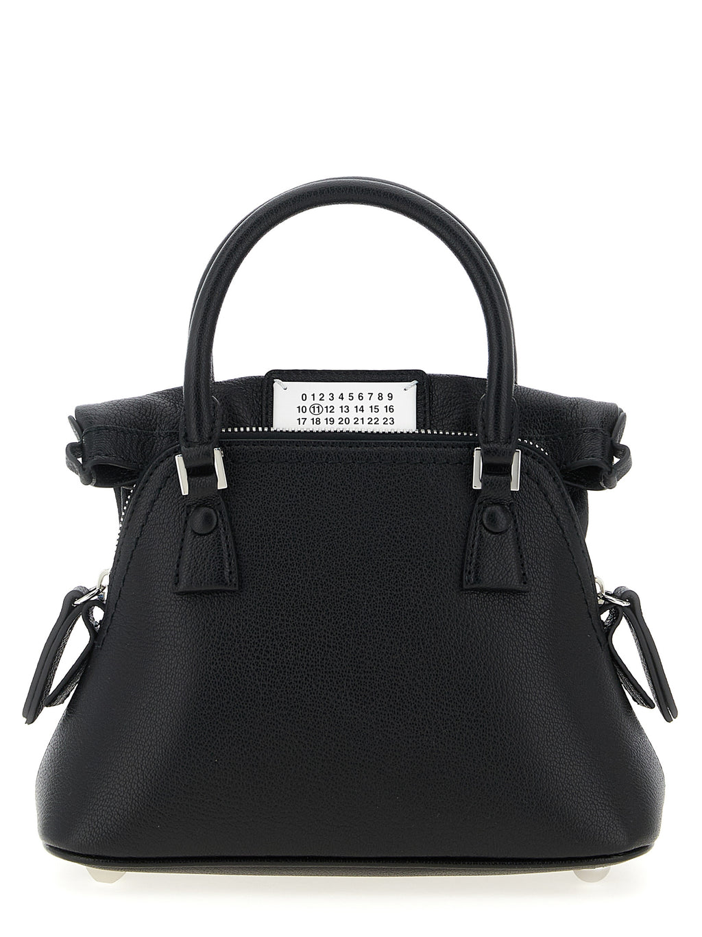 Schwarze Kalbsleder-Handtasche