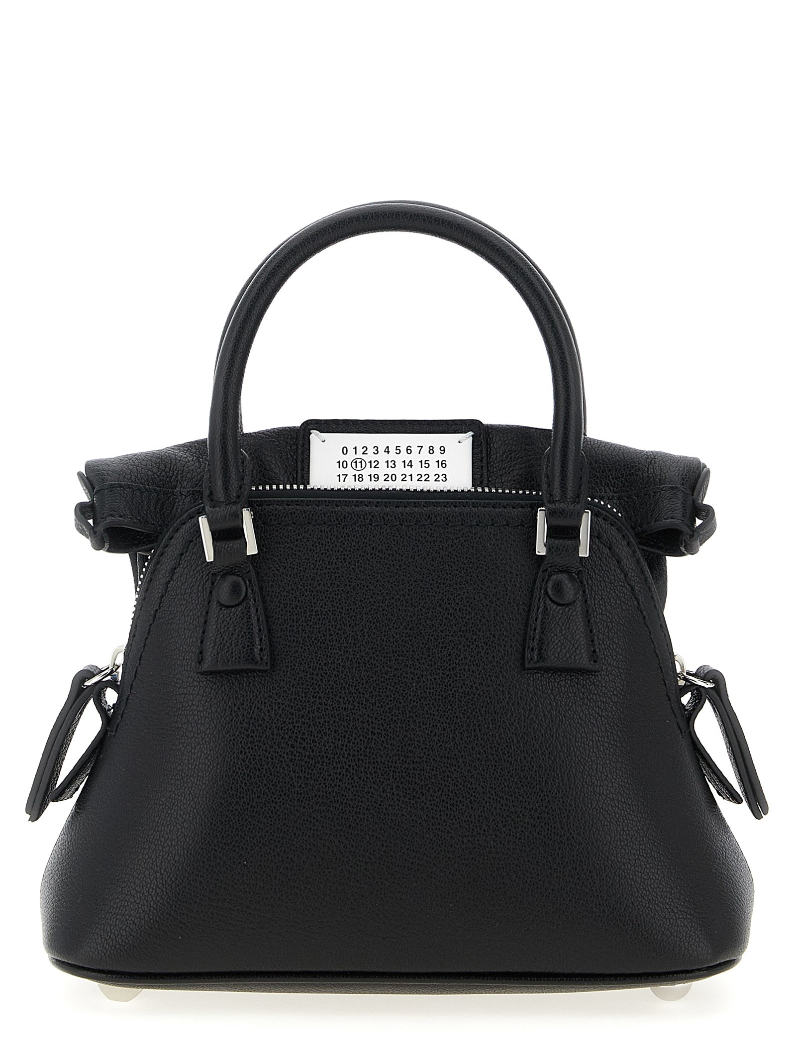 Schwarze Kalbsleder-Handtasche