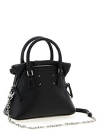 Schwarze Kalbsleder-Handtasche