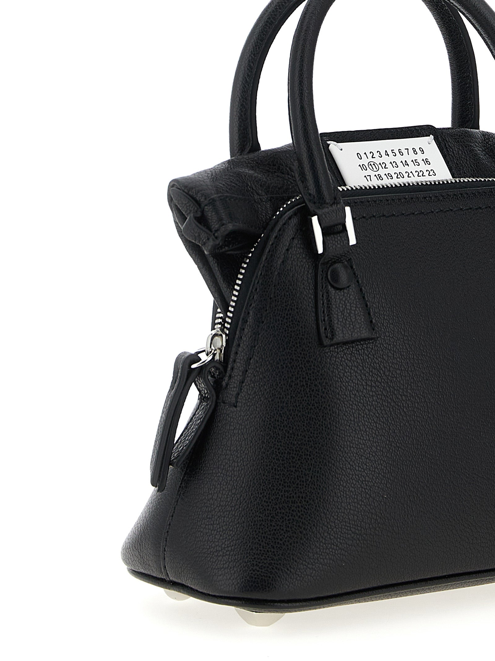 Schwarze Kalbsleder-Handtasche