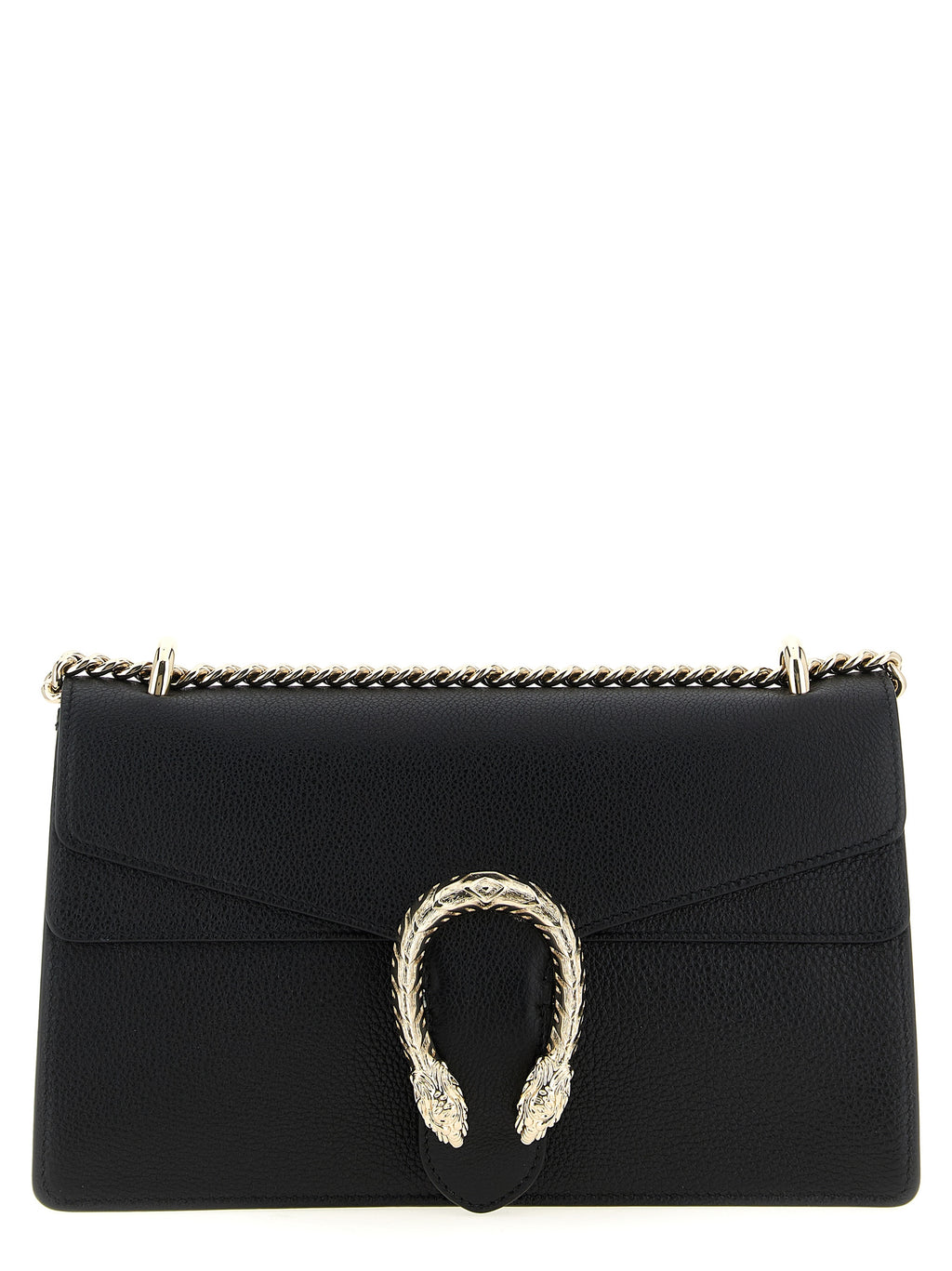 Schwarze Kalbsleder-Schultertasche