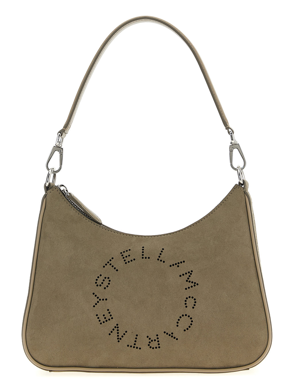 Graue Schultertasche aus Polyamid