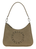 Graue Schultertasche aus Polyamid