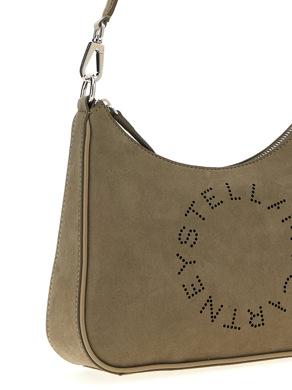 Graue Schultertasche aus Polyamid
