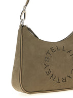 Graue Schultertasche aus Polyamid