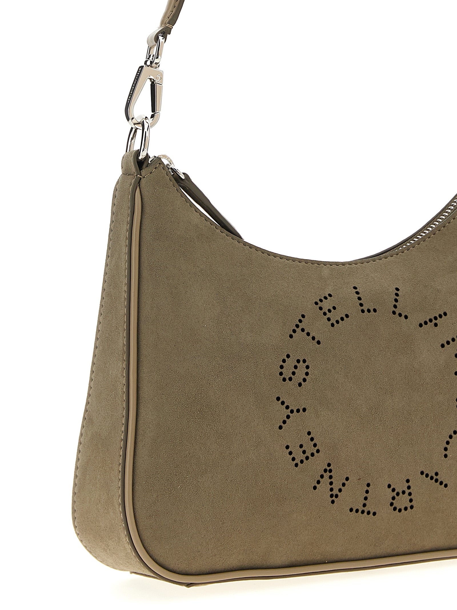 Graue Schultertasche aus Polyamid