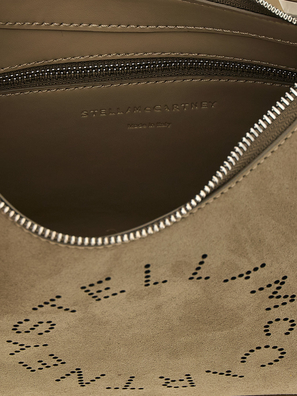 Graue Schultertasche aus Polyamid