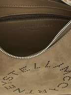 Graue Schultertasche aus Polyamid