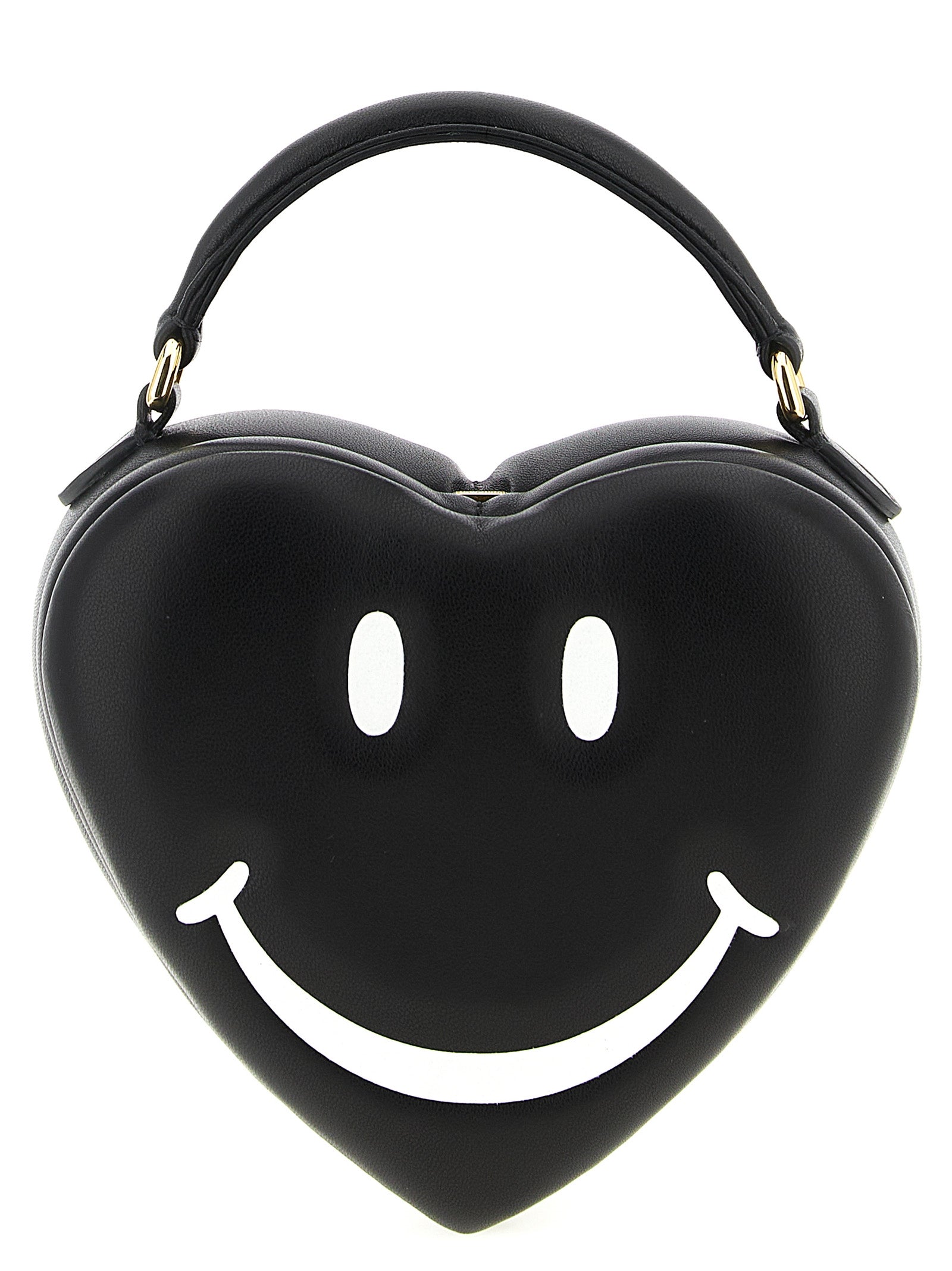 Schwarze Handtasche aus Polyester