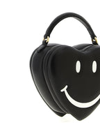 Schwarze Handtasche aus Polyester