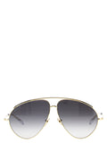 Goldfarbene Sonnenbrille aus Metall