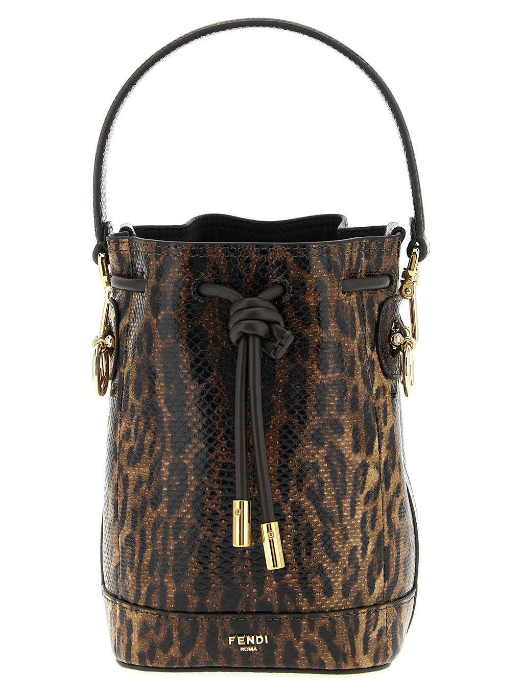 Braune Samtleder-Handtasche