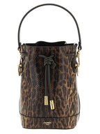 Braune Samtleder-Handtasche
