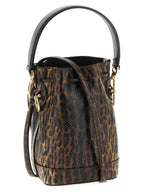 Braune Samtleder-Handtasche