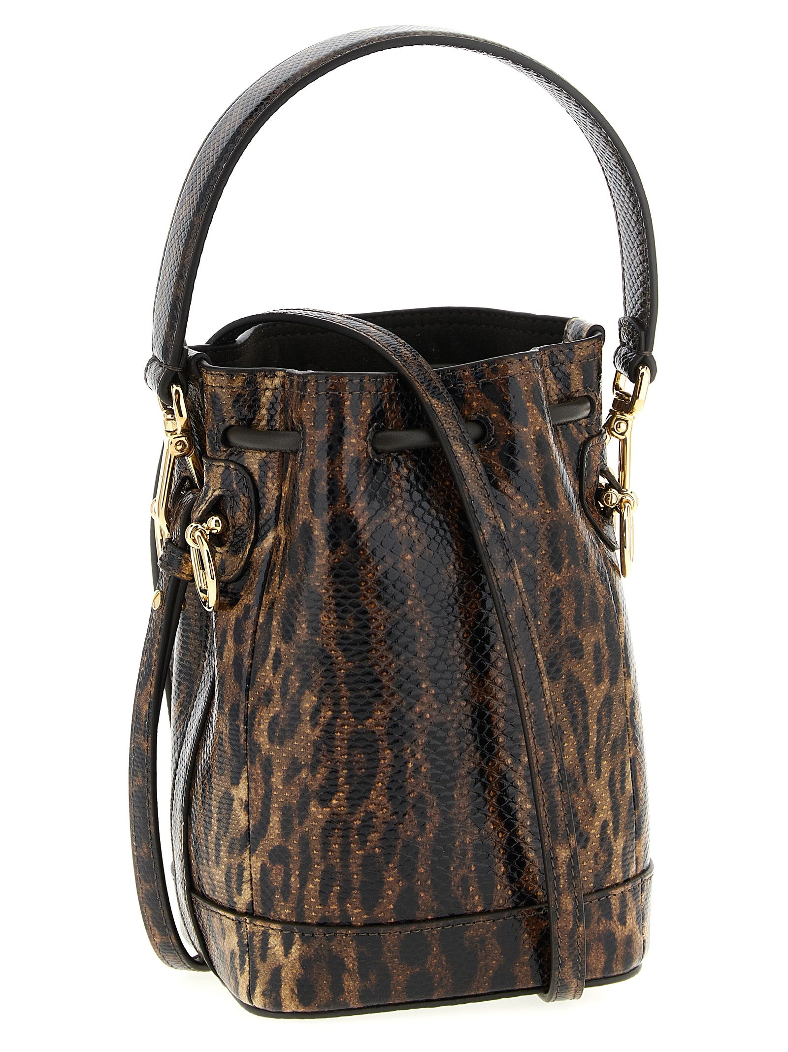 Braune Samtleder-Handtasche