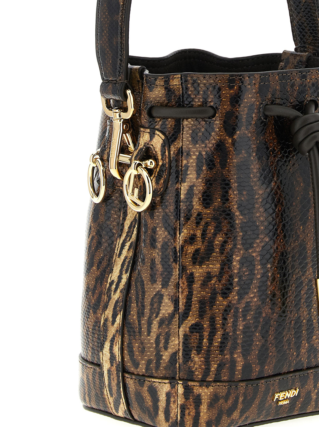 Braune Samtleder-Handtasche