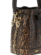 Braune Samtleder-Handtasche