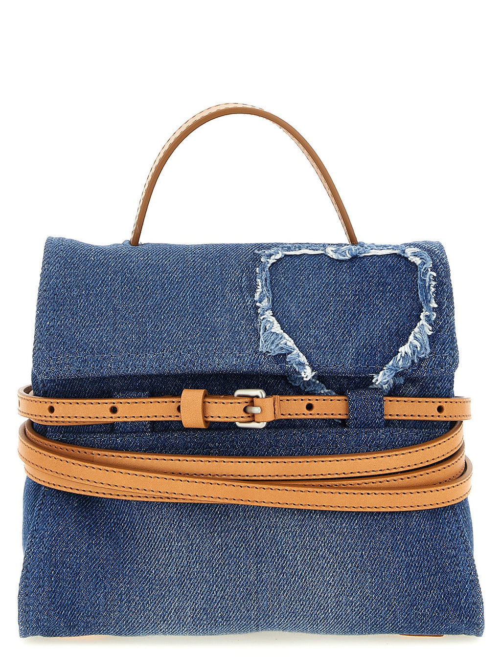 Blaue Baumwoll-Handtasche