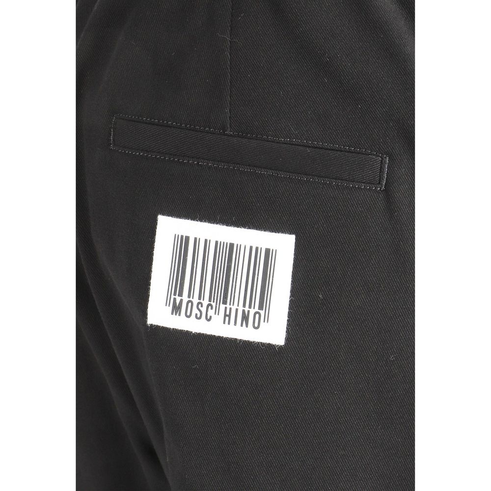Schwarze Baumwoll-Jogginghose (Trainingshose)