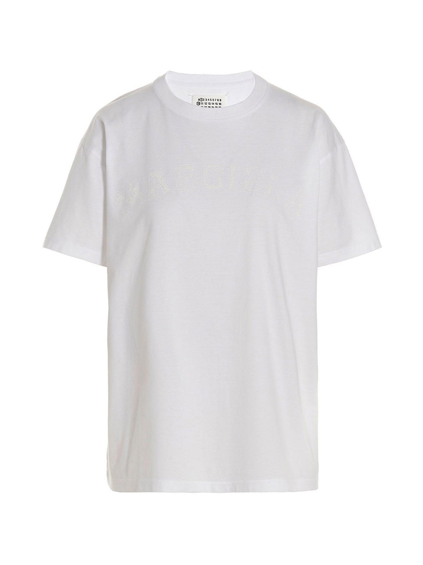 Weißes Baumwoll-T-Shirt