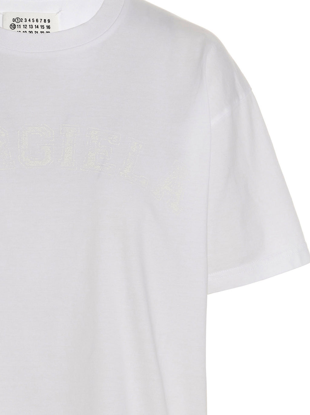 Weißes Baumwoll-T-Shirt