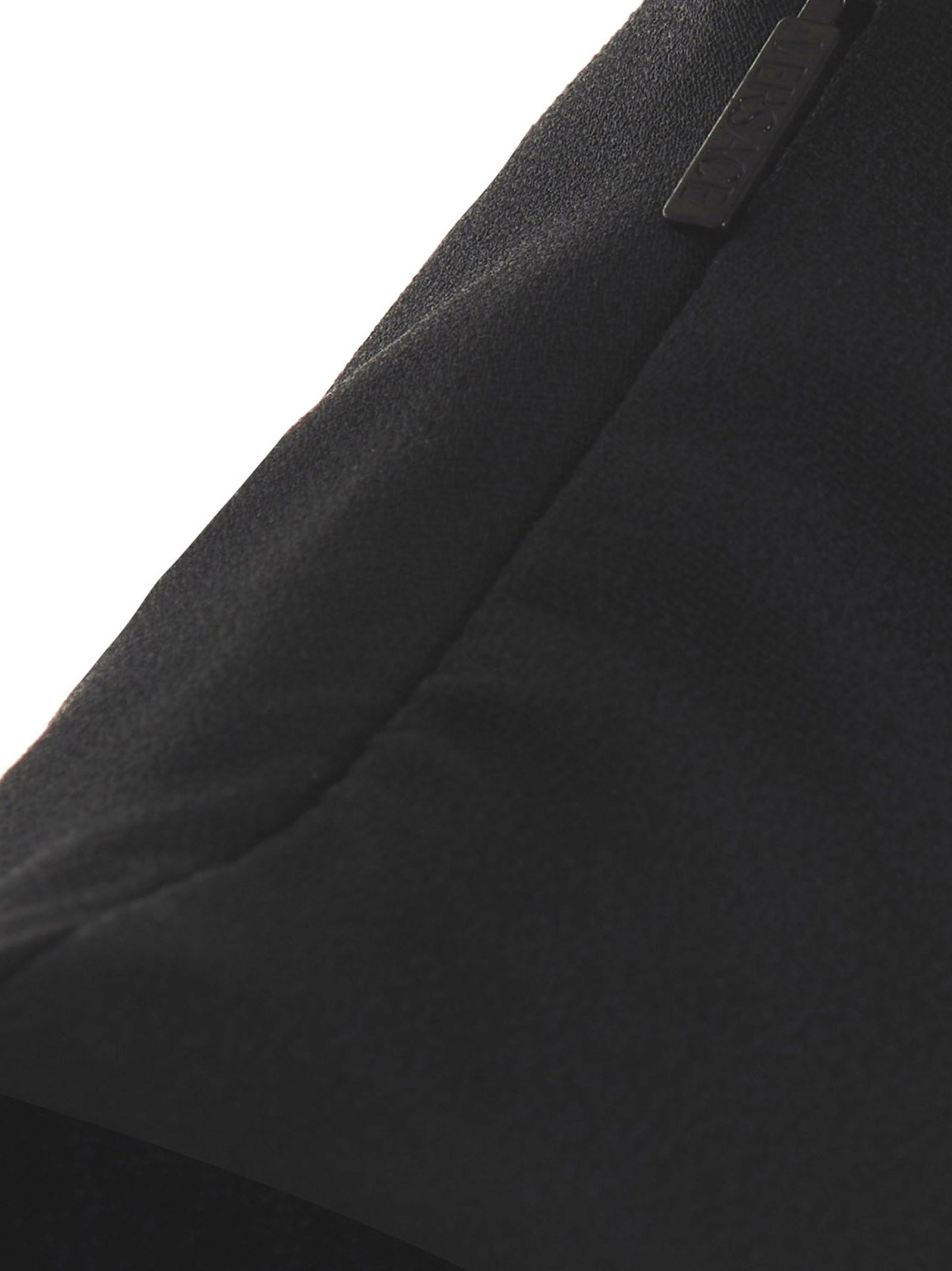 Schwarzes Midi-Kleid aus Acetat