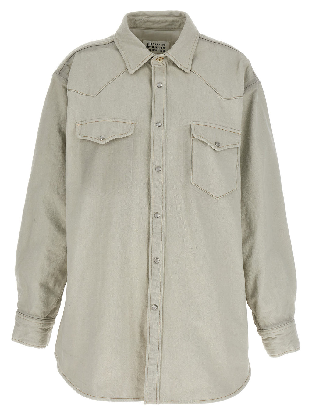 Weiße Jeansjacke aus Baumwolle