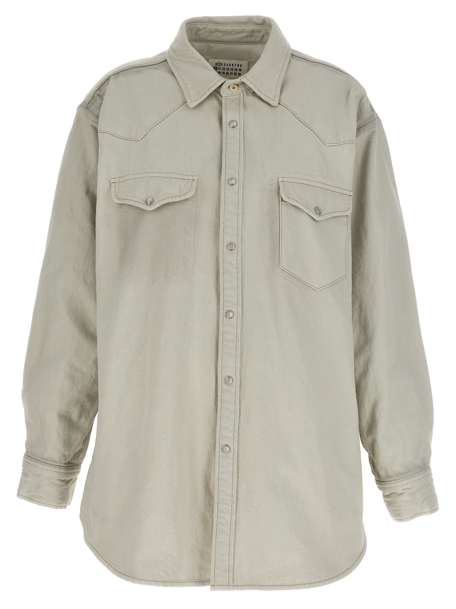 Weiße Jeansjacke aus Baumwolle