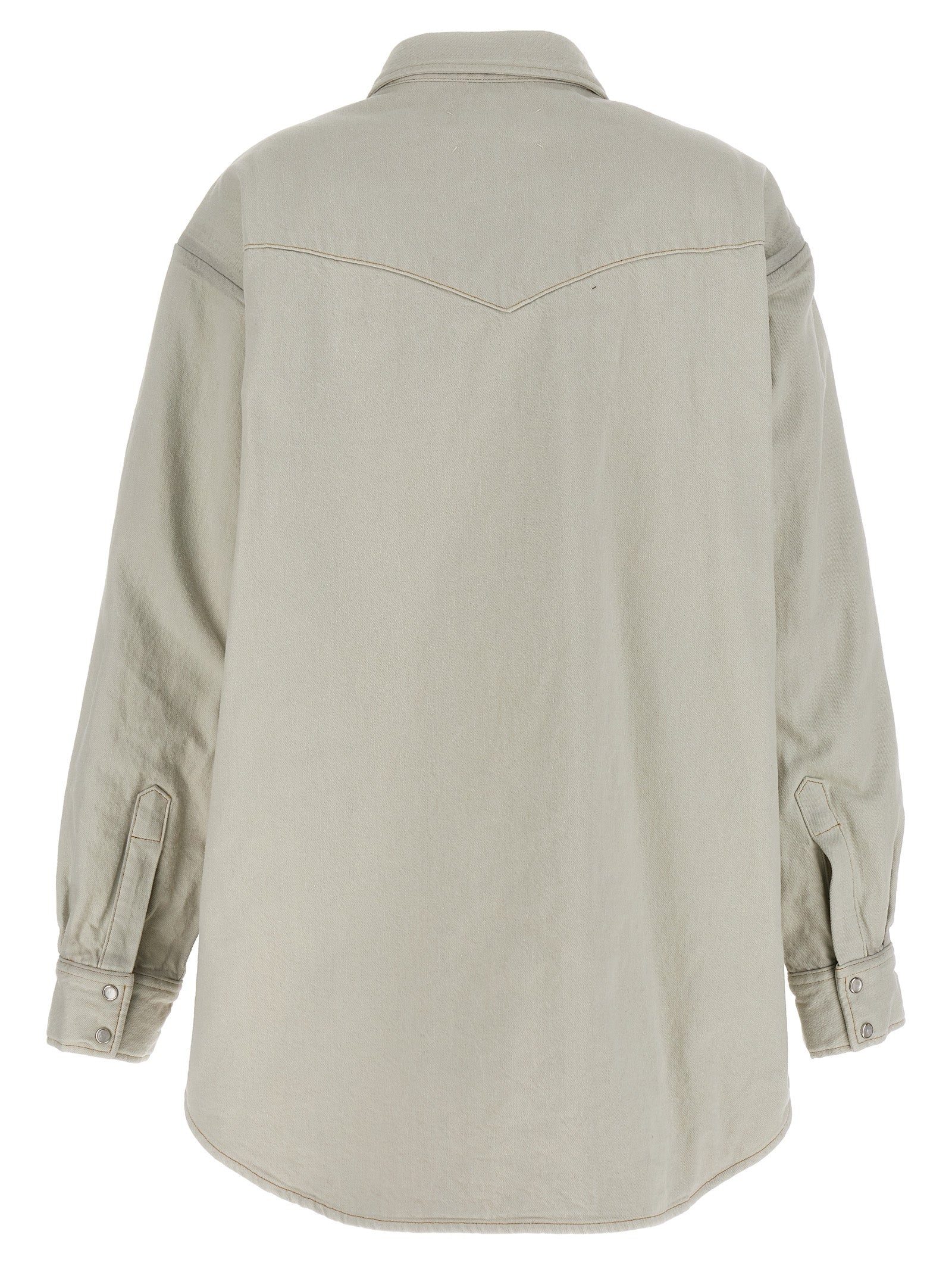 Weiße Jeansjacke aus Baumwolle