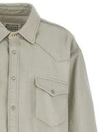 Weiße Jeansjacke aus Baumwolle