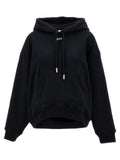 Schwarzer Baumwoll-Hoodie