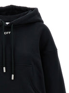 Schwarzer Baumwoll-Hoodie