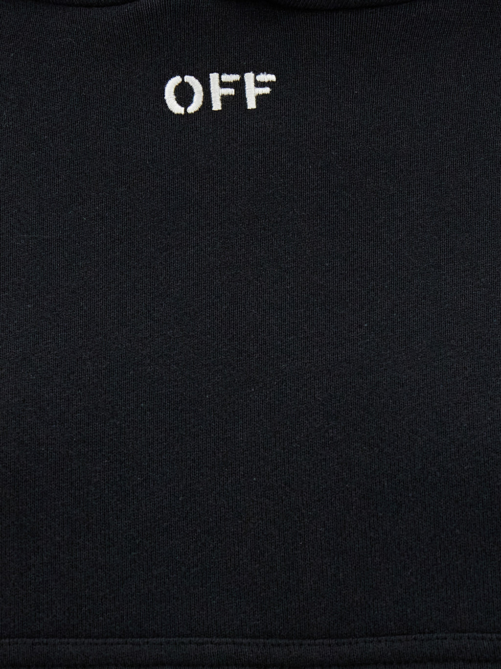Schwarzer Baumwoll-Hoodie