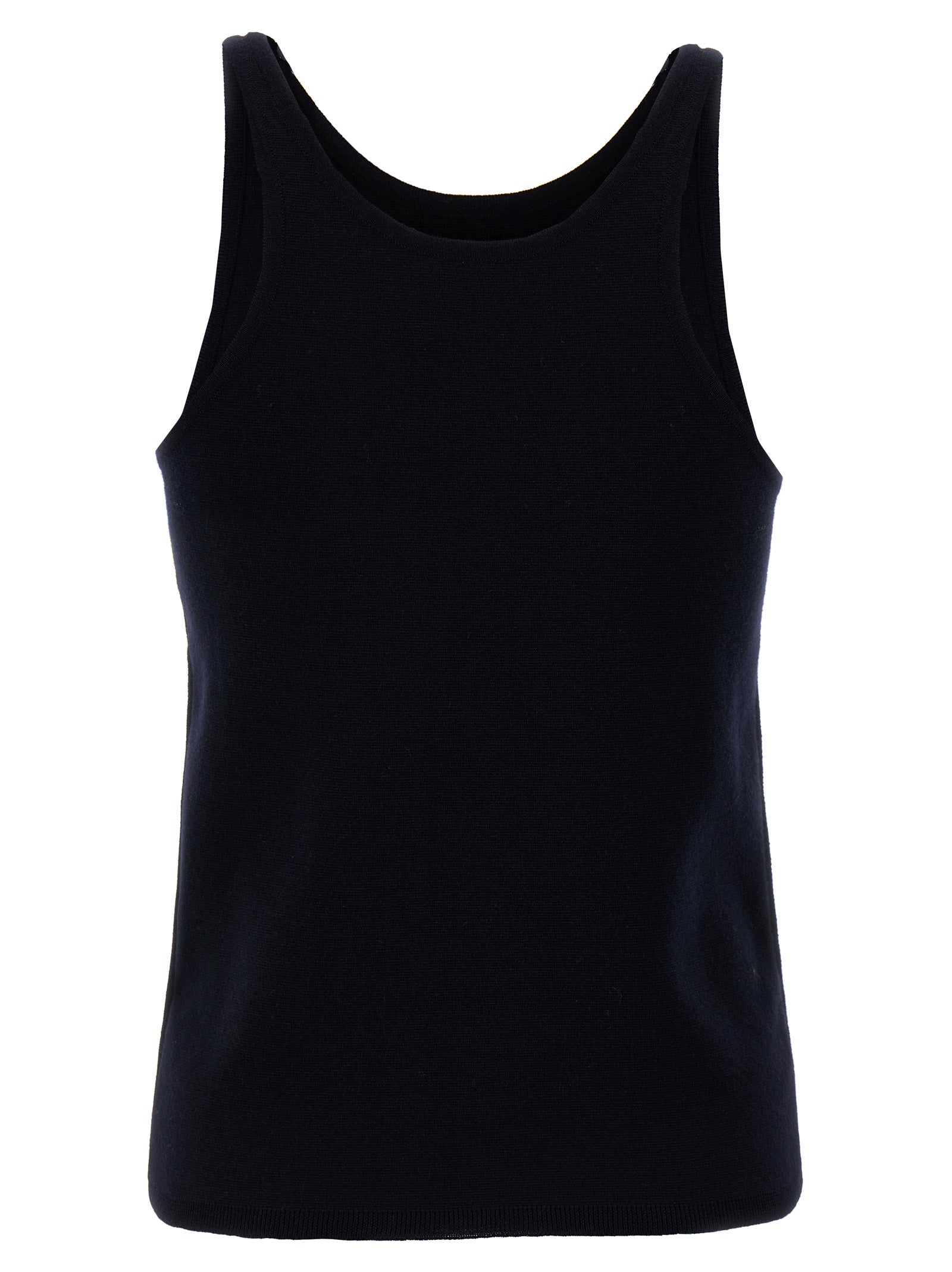 Blaue Tanktops aus reiner Schurwolle