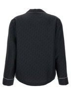 Schwarze Seidenbluse