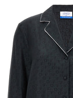 Schwarze Seidenbluse