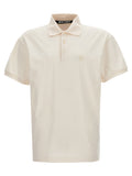 Weißes Poloshirt aus Polyester