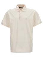 Weißes Poloshirt aus Polyester