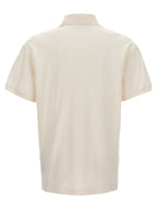 Weißes Poloshirt aus Polyester