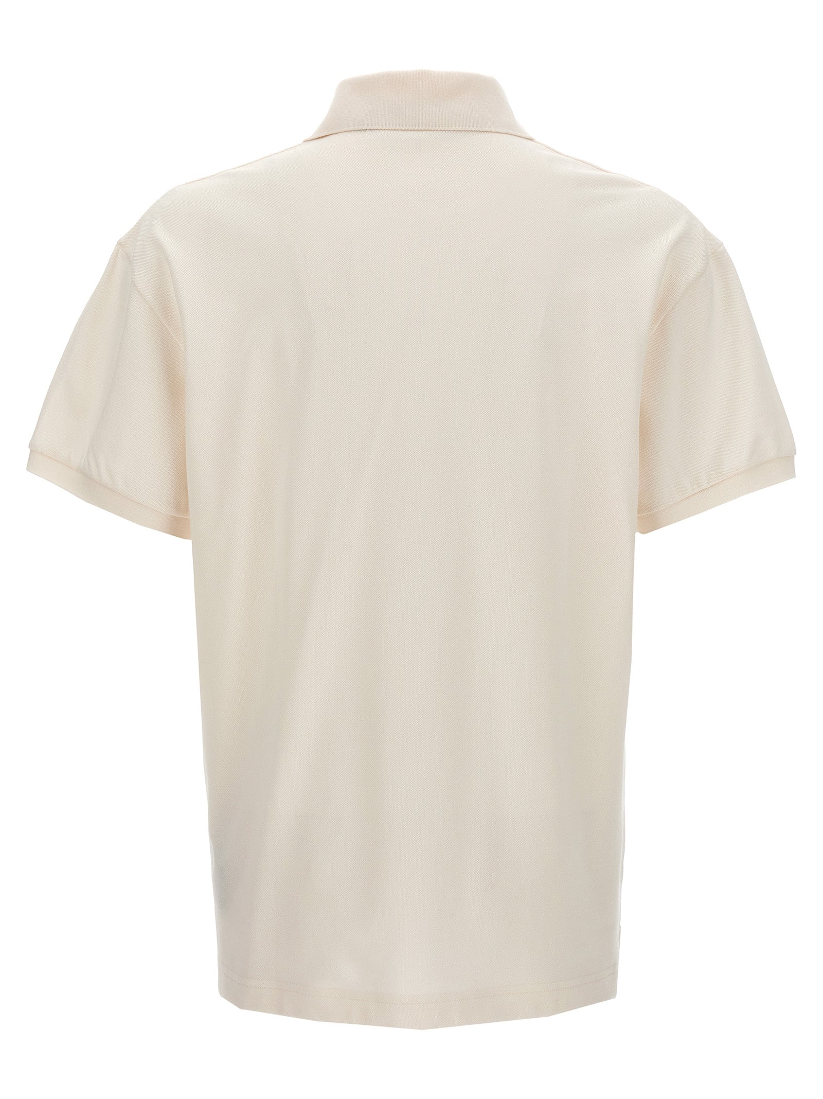 Weißes Poloshirt aus Polyester